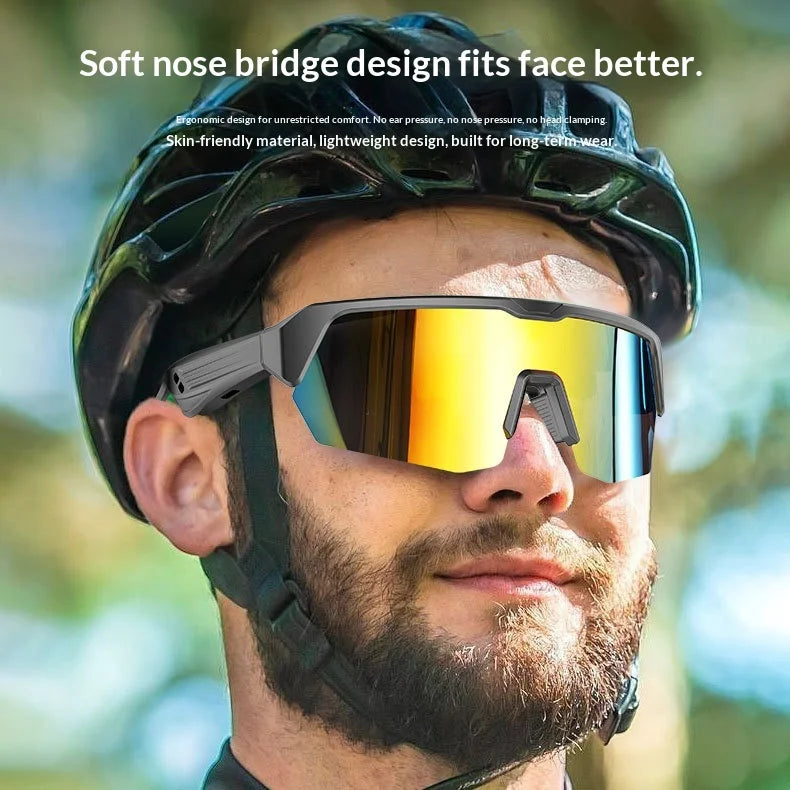 Cross-border Smart for Glasses YJ006 Outdoor Sports Windproof Sunglasses Fashion Cycling for Push Button Control