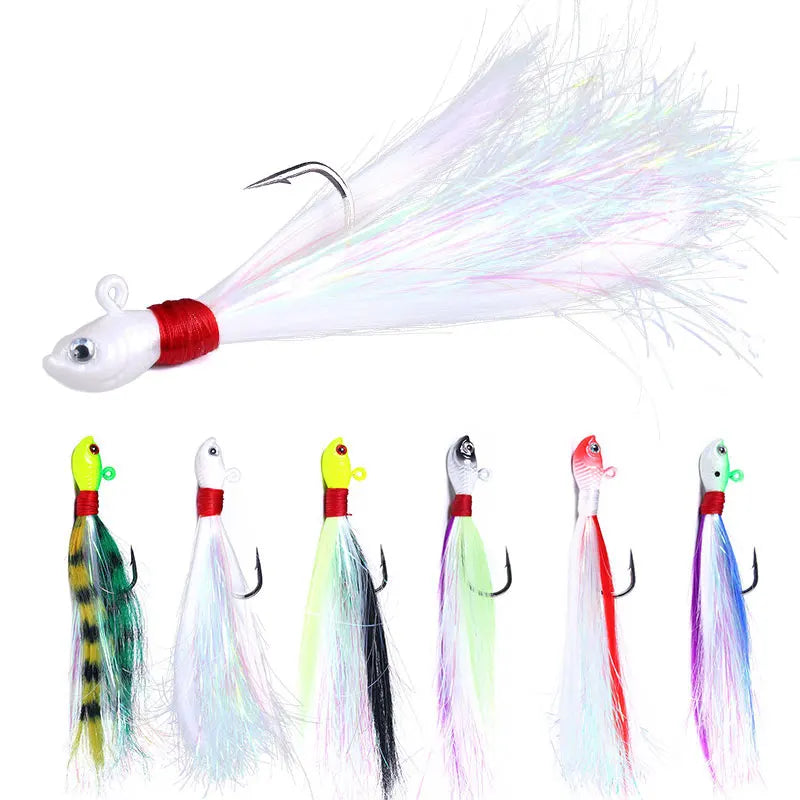 21G 6PCS/SET  Buzzbait  Lure Set Lead Jig Head Hooks Buzzbait Big Artificial Hard Bait