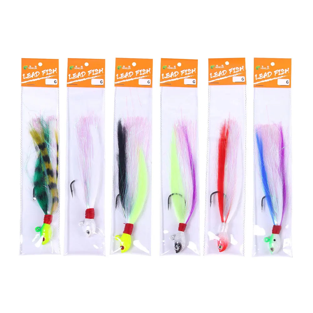 21G 6PCS/SET  Buzzbait  Lure Set Lead Jig Head Hooks Buzzbait Big Artificial Hard Bait