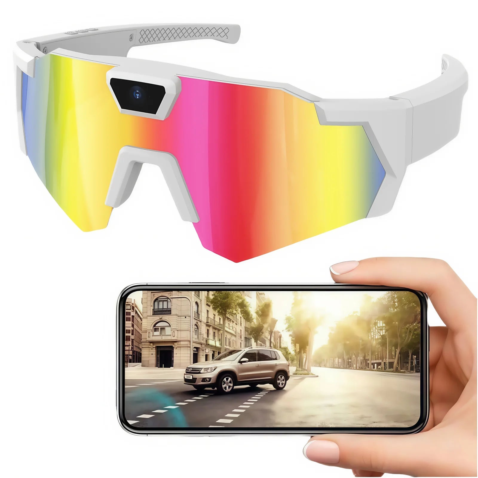 1080p Camera Smart Sunglasses — UV400 Sport Eyewear for Cycling & Driving