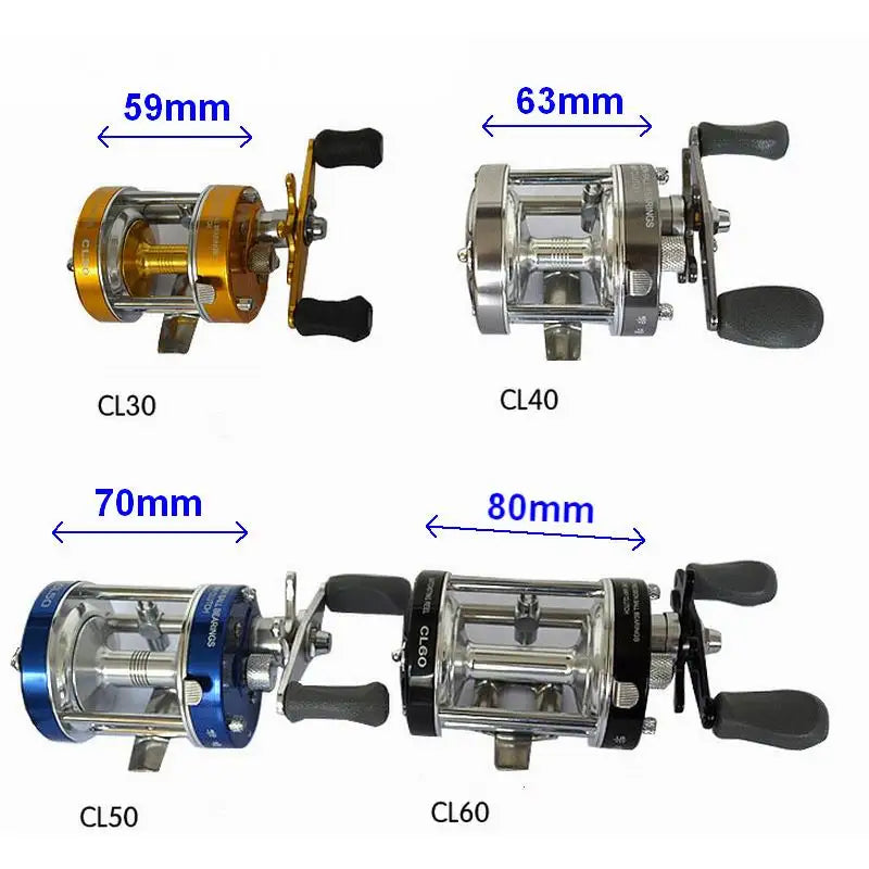 Metal Drum Fishing Reel CL20 CL25 CL30 CL40 CL50 CL60 CL60A