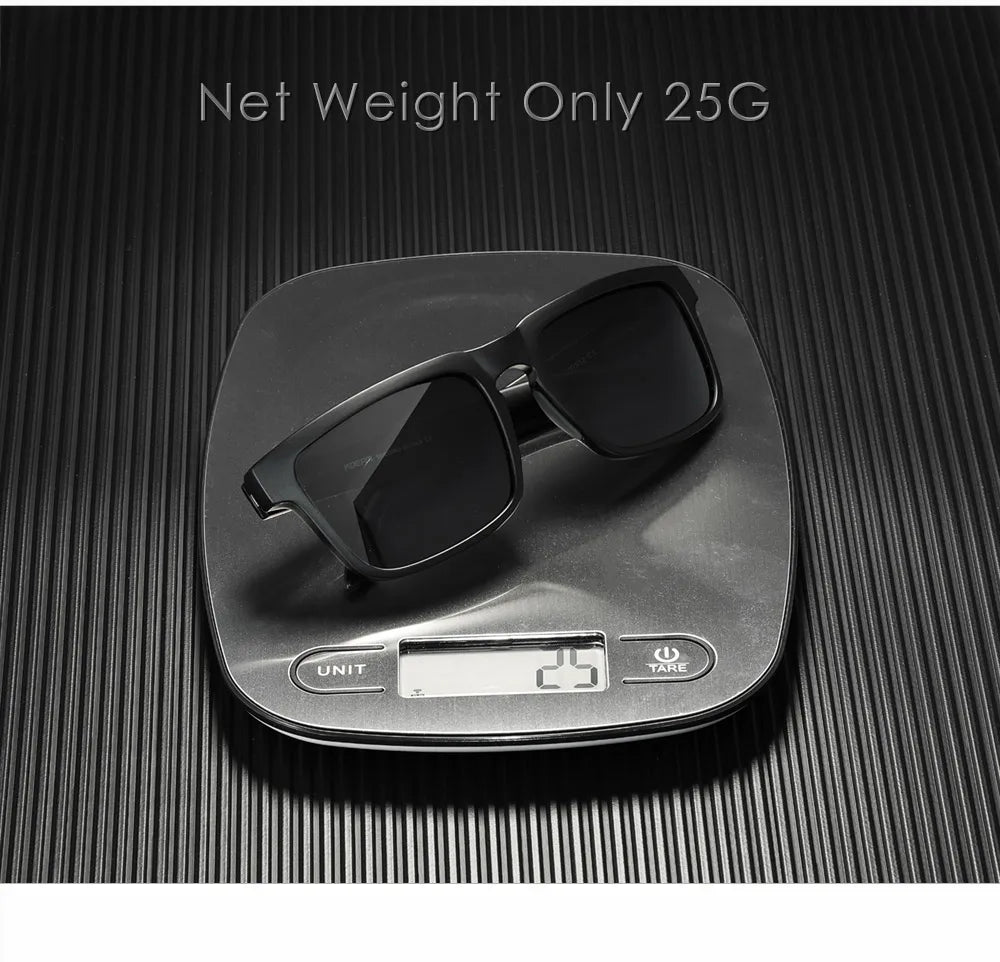 KDEAM Classic Square Sunglasses Men Women Category 3 Polarized Sun Glasses Unique Frame Surface Eyewear With Case Box KD332