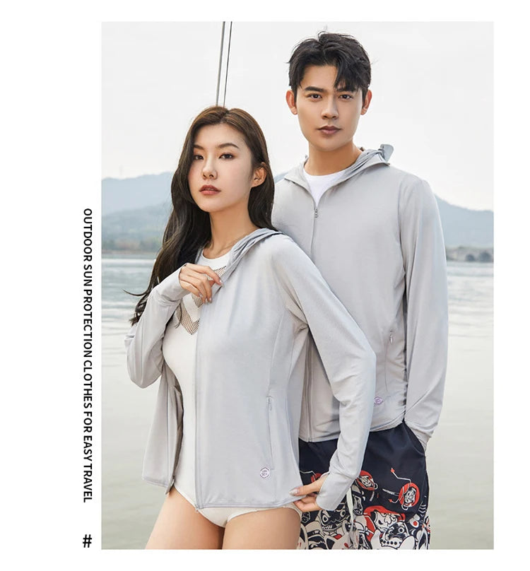 Camping Fishing Shirts for Women Long Sleeve Hiking Sun Protection SPF 50+ UV Tshirt Travel Detachable Hoodies