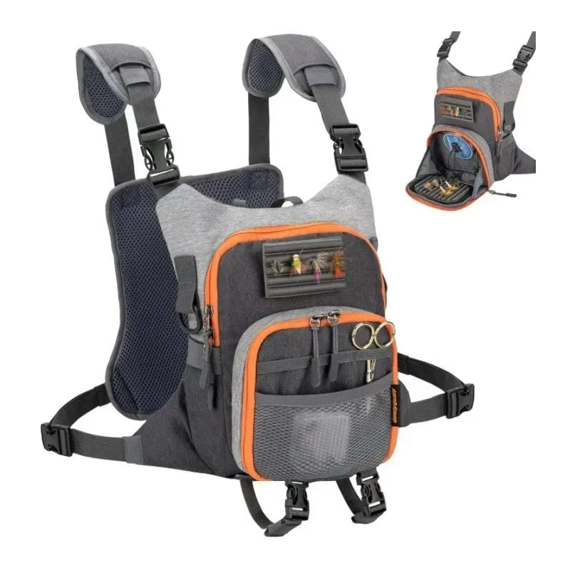 Fly Fishing Bag For Men and Women Fishing Chest Pack Fishing Tackle Boxes Storage Bags Outdoor Ultra Light Vest Fanny Packs