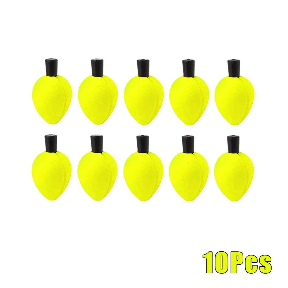10pcs Foam Floats Fishing Trout Floats Slip Bobber Fishing Cork with Pipe Plug Fly Fishing Indicator Tool Accessories