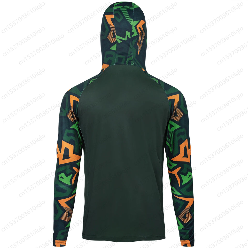 HUK UPF 50+ Hooded Fishing Shirt — Quick-Dry Long Sleeve Sun Protection