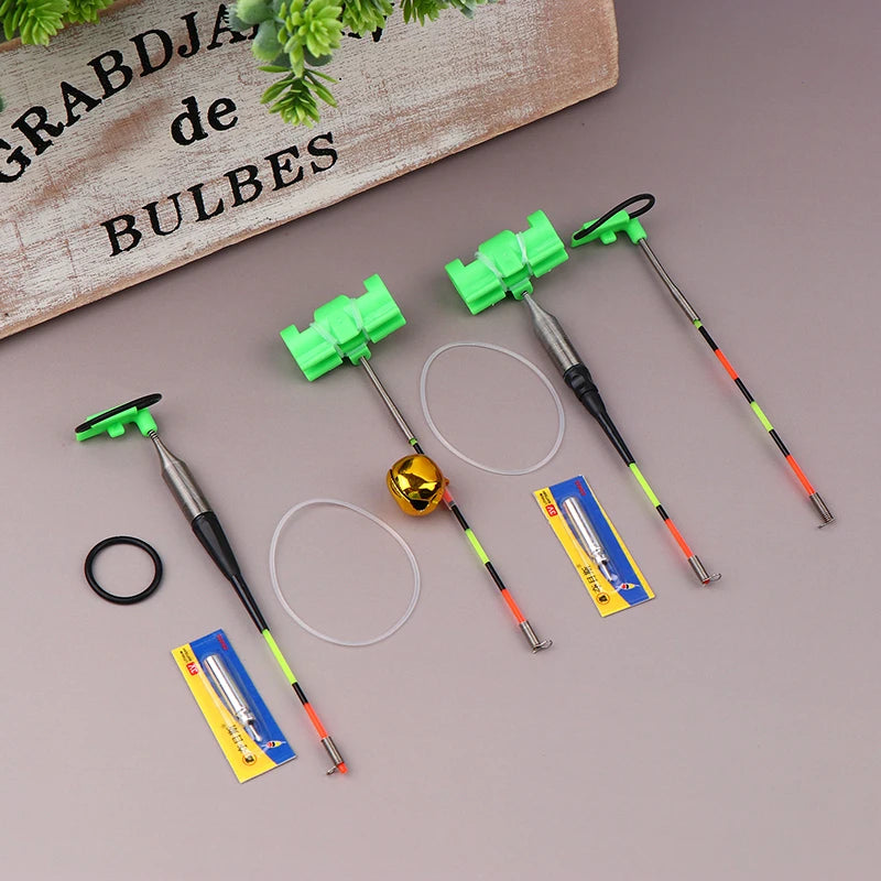 Hot Night Fishing Fishing Rod Lighting Stick Removable Waterproof Fishing Bite Bell Alarm Indicator Float Tackle For Lure Road