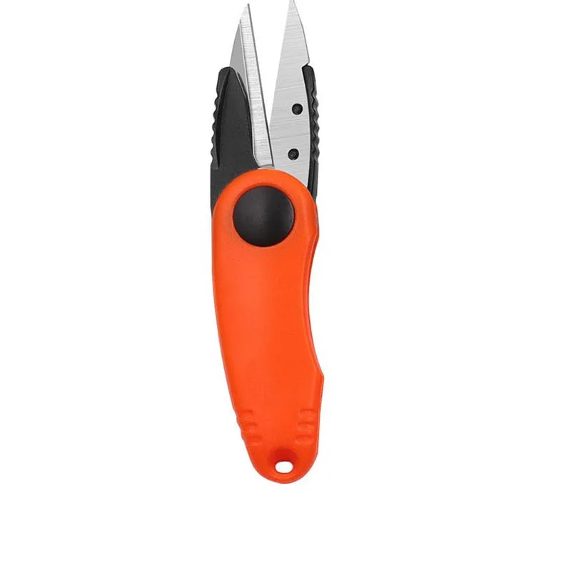 Folding Fishing Scissors, Stainless Steel Precision Fishing Line Cutters With Non-Slip Grip Neck Lanyard for Fishing Line