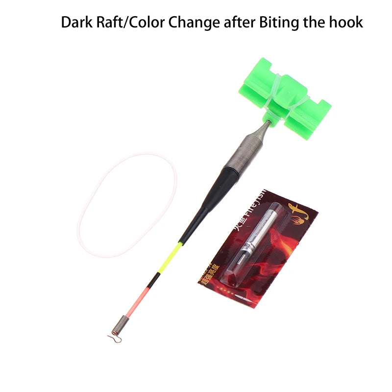 Hot Night Fishing Fishing Rod Lighting Stick Removable Waterproof Fishing Bite Bell Alarm Indicator Float Tackle For Lure Road