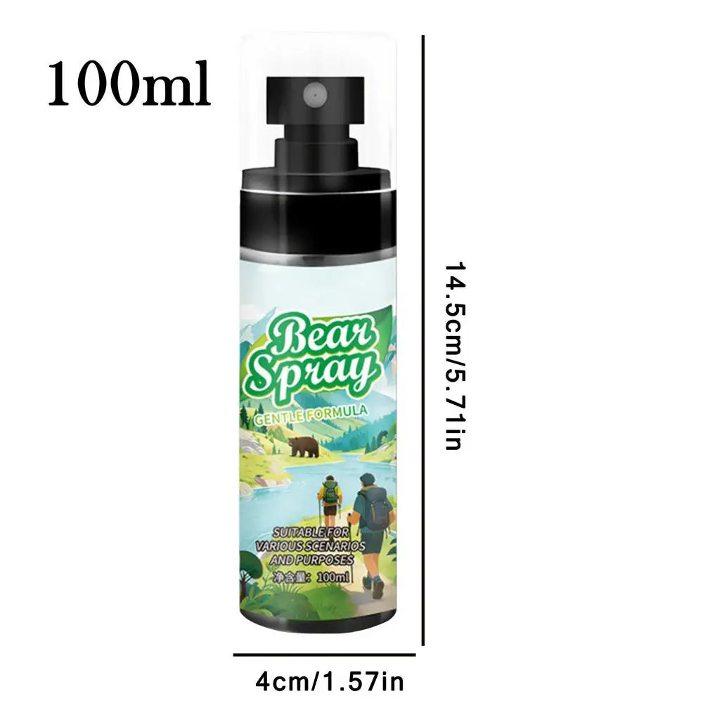 Outdoor bear repellent spray Portable Powerful Protection Self Defense Spray for Hiking Camping Animal Lion Dog Survival