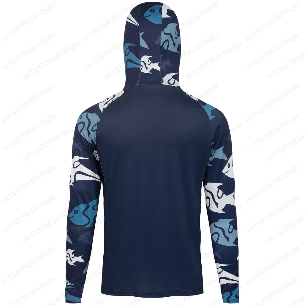 HUK UPF 50+ Hooded Fishing Shirt — Quick-Dry Long Sleeve Sun Protection