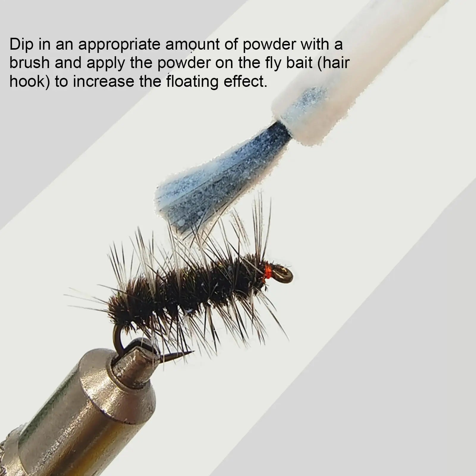Fly Fishing Floatant Fly Floatant Fishing Tools Fishing Bait Powder Long-Lasting Dry Fly Dressing Fly Floatant  Powder Fly