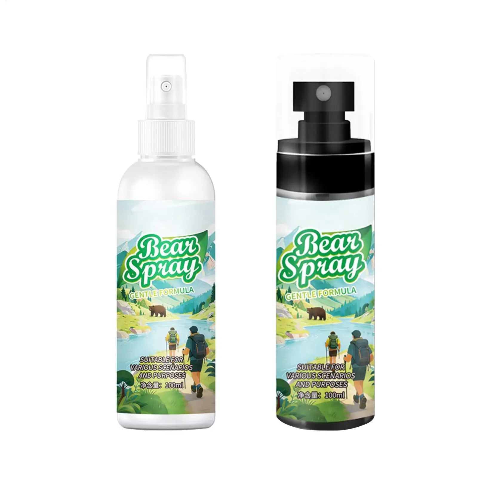Outdoor bear repellent spray Portable Powerful Protection Self Defense Spray for Hiking Camping Animal Lion Dog Survival