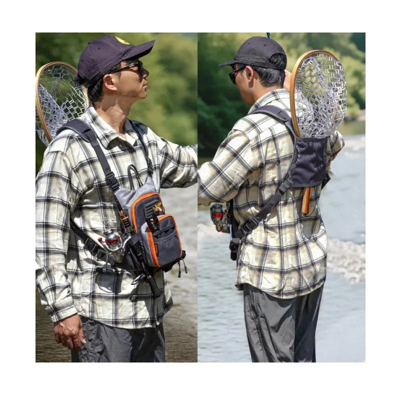 Fly Fishing Bag For Men and Women Fishing Chest Pack Fishing Tackle Boxes Storage Bags Outdoor Ultra Light Vest Fanny Packs