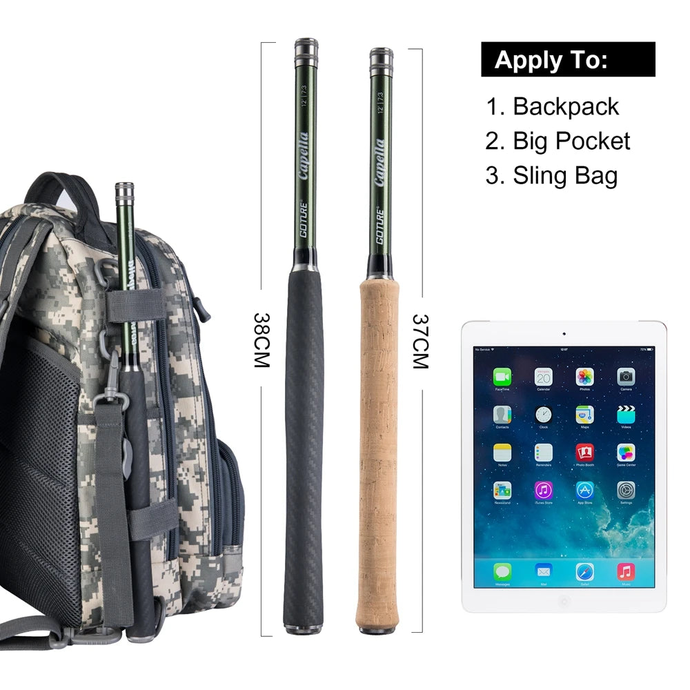 Goture Tenkara Fly Fishing Rod Combo — 3.6m Carbon Fiber Ultralight Set