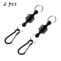 Fishing Magnetic Buckle With Keychain Carabiner Anti-falling Outdoor Fishing Clip Fishing Gear Tackle Accessories