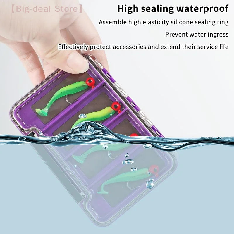 【M】Magnetic Fly Fishing Box Waterproof Fishing Tackle Box Multifunctional Portable Storage Organizer For Outdoor Fishing1PC