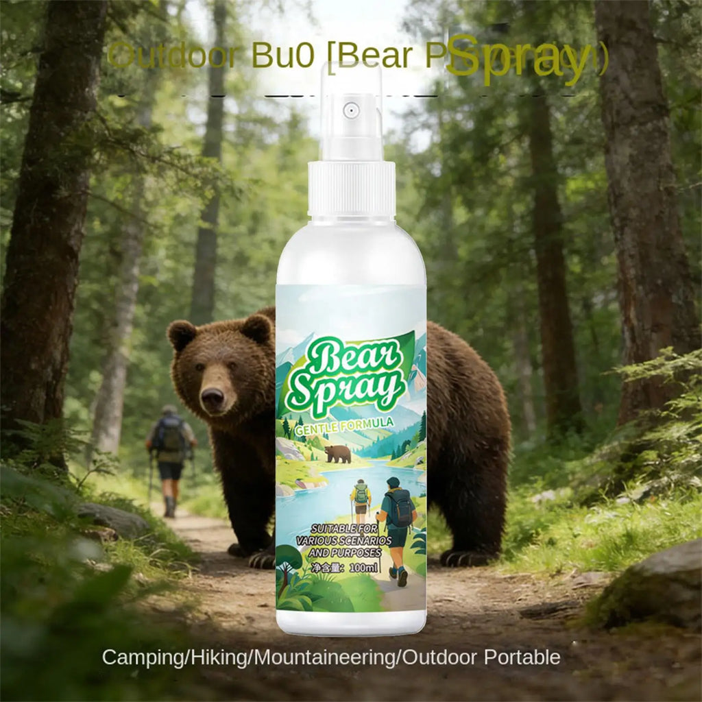Outdoor bear repellent spray Portable Powerful Protection Self Defense Spray for Hiking Camping Animal Lion Dog Survival