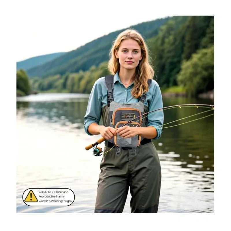 Fly Fishing Bag For Men and Women Fishing Chest Pack Fishing Tackle Boxes Storage Bags Outdoor Ultra Light Vest Fanny Packs
