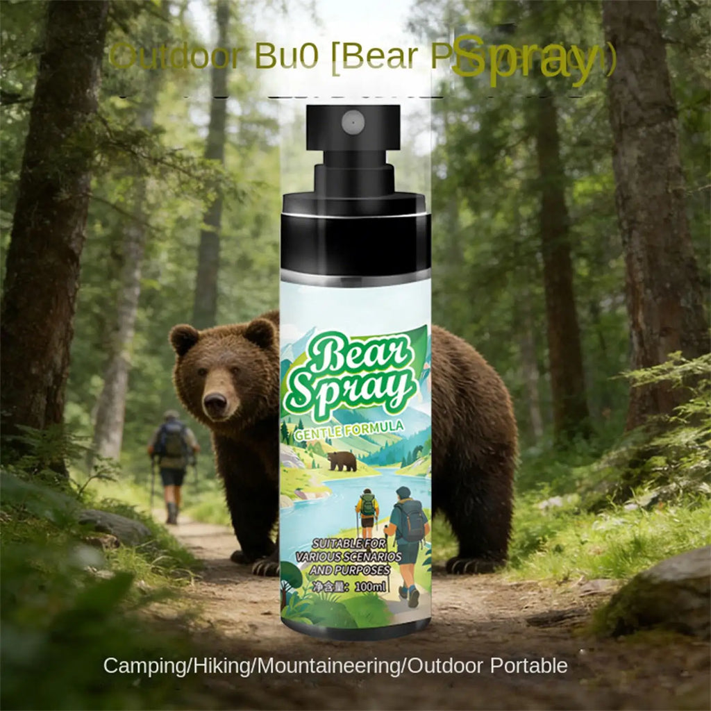 Outdoor bear repellent spray Portable Powerful Protection Self Defense Spray for Hiking Camping Animal Lion Dog Survival