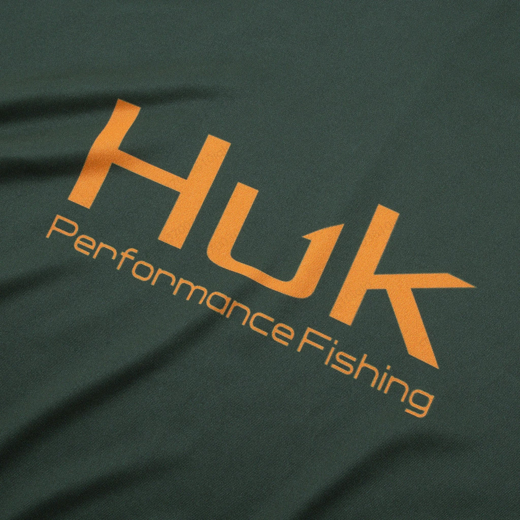 HUK UPF 50+ Hooded Fishing Shirt — Quick-Dry Long Sleeve Sun Protection