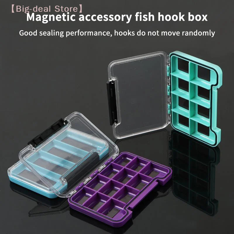 【M】Magnetic Fly Fishing Box Waterproof Fishing Tackle Box Multifunctional Portable Storage Organizer For Outdoor Fishing1PC