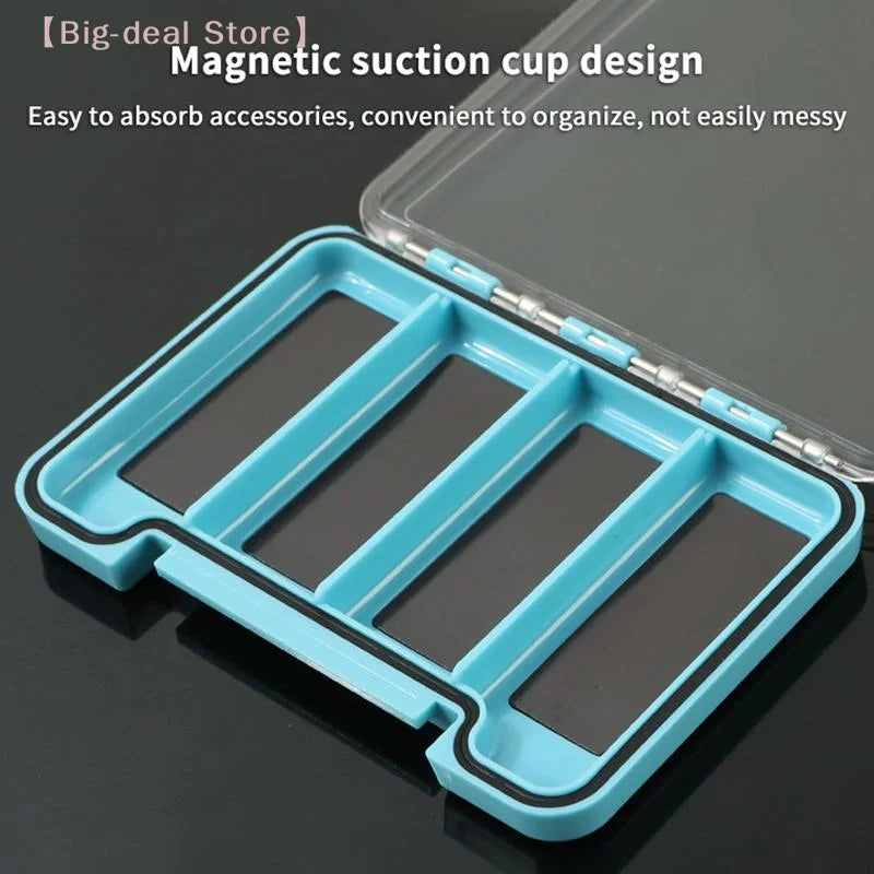【M】Magnetic Fly Fishing Box Waterproof Fishing Tackle Box Multifunctional Portable Storage Organizer For Outdoor Fishing1PC