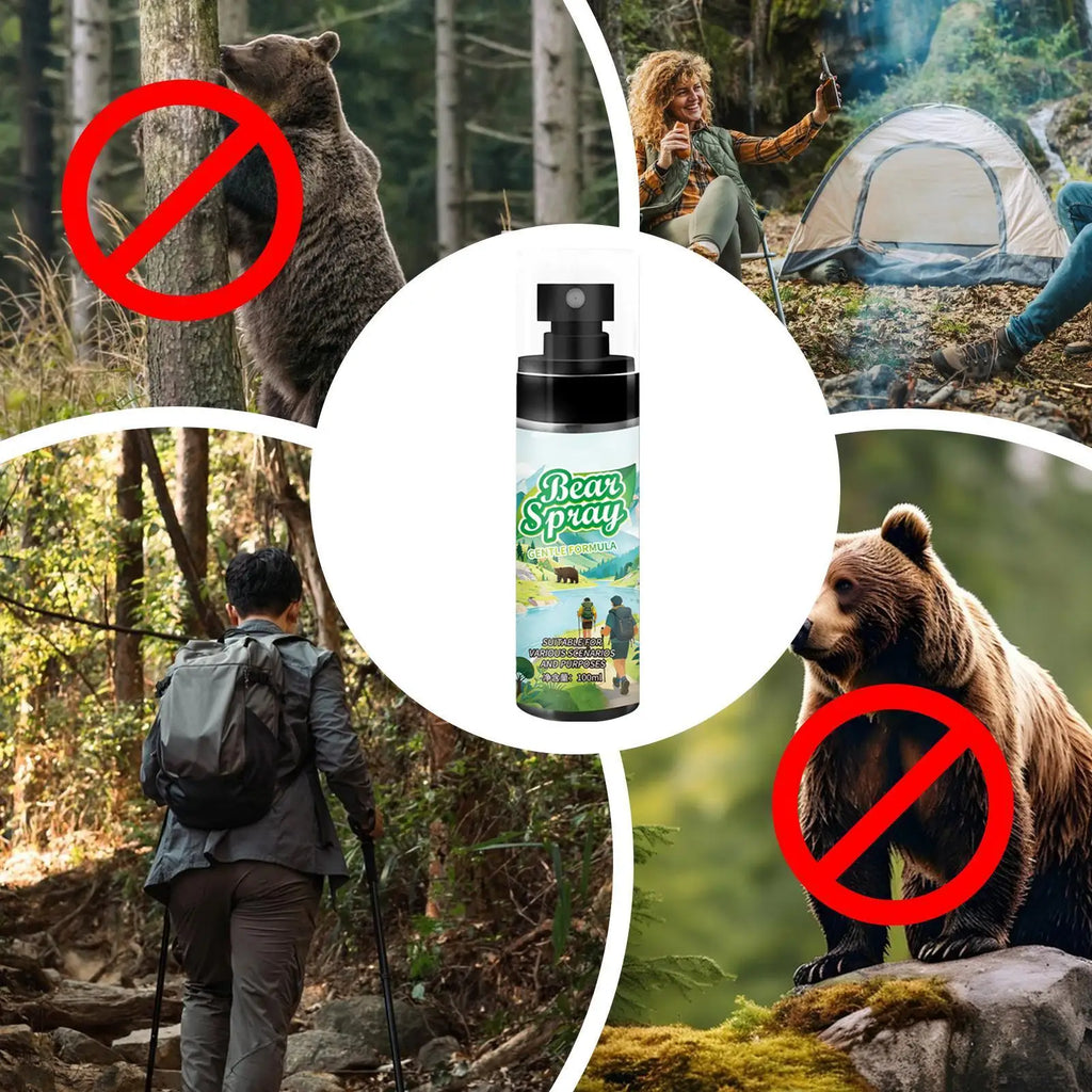 Outdoor bear repellent spray Portable Powerful Protection Self Defense Spray for Hiking Camping Animal Lion Dog Survival