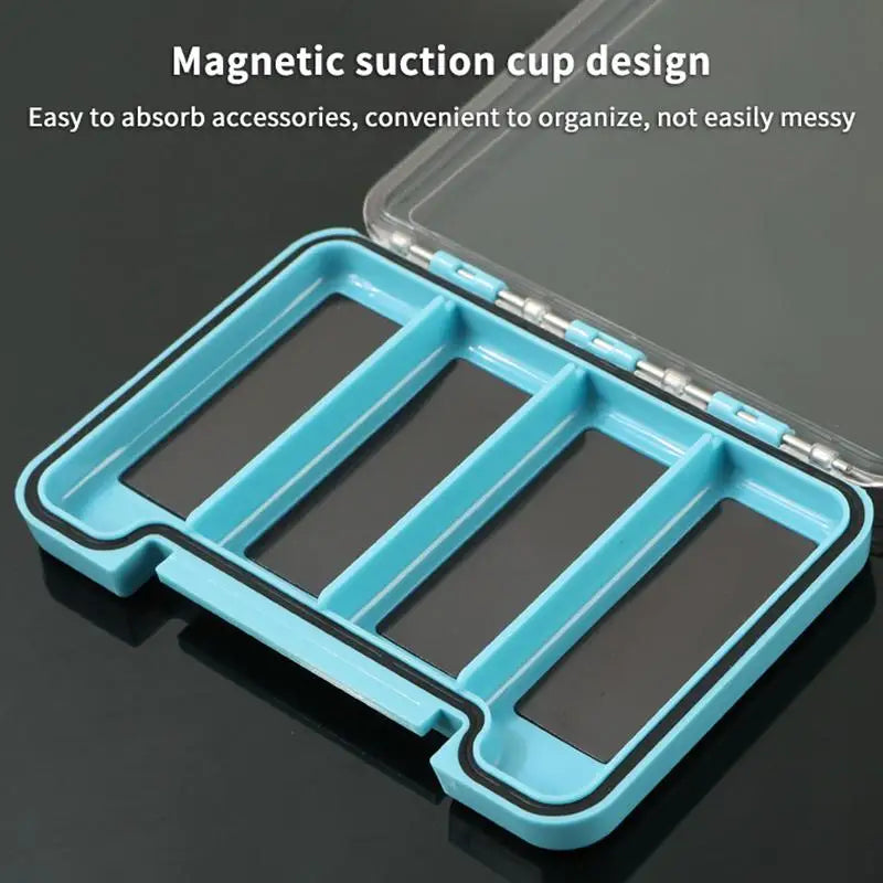 【M】Magnetic Fly Fishing Box Waterproof Fishing Tackle Box Multifunctional Portable Storage Organizer For Outdoor Fishing1PC