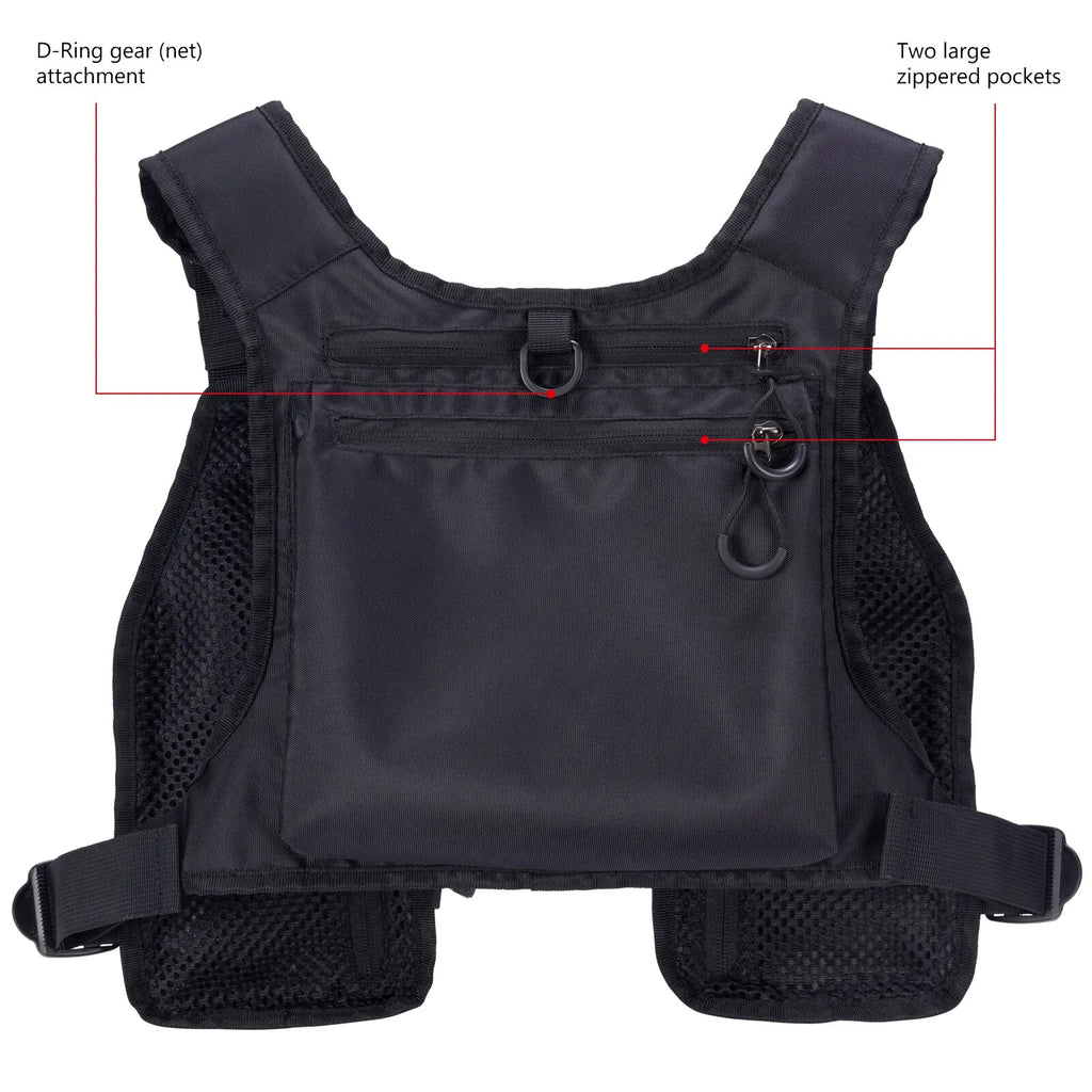 Bassdash FV08 Ultra Lightweight Fly Fishing Vest for Men and Women Portable Chest Pack One Size Fits Most