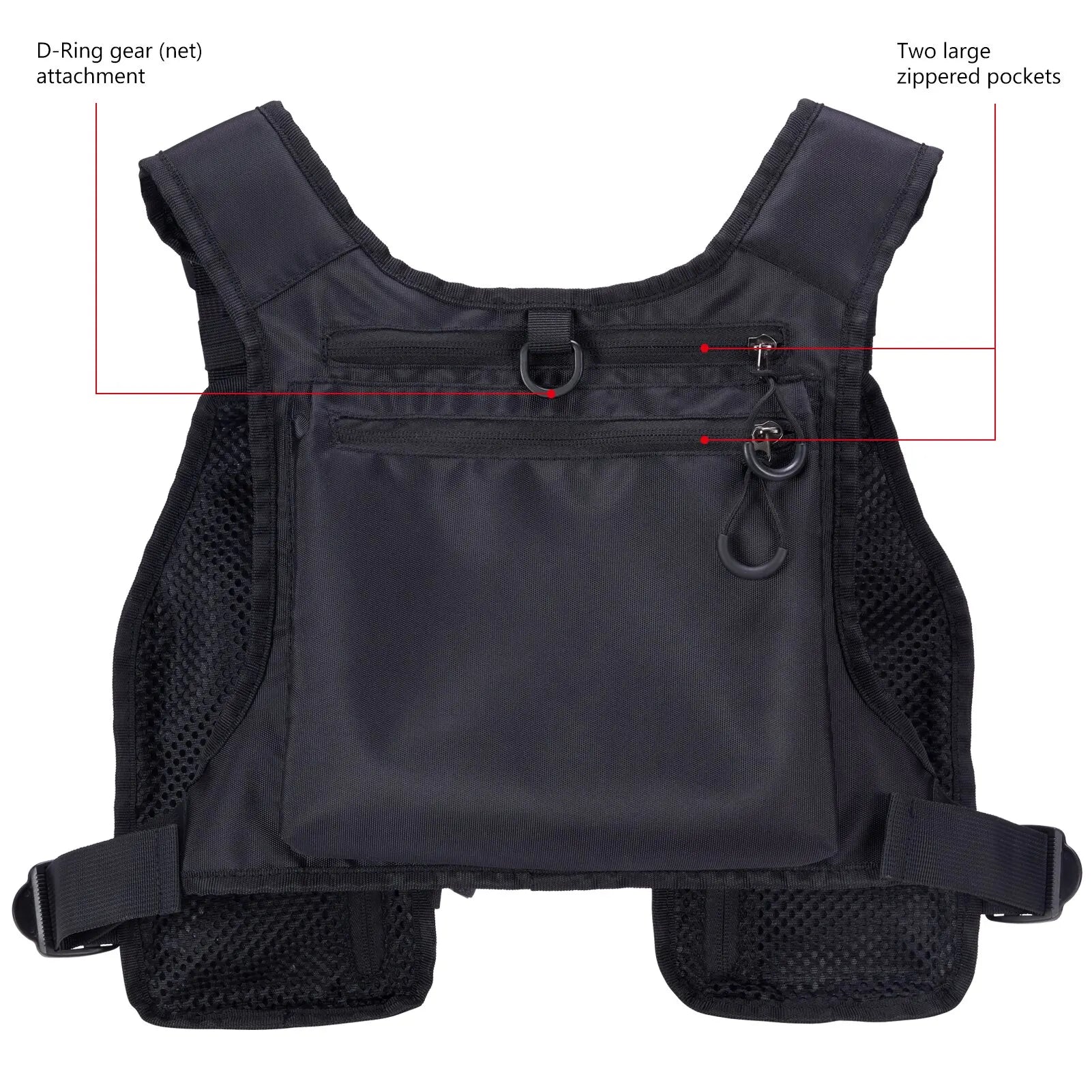 Bassdash FV08 Ultra Lightweight Fly Fishing Vest for Men and Women Portable Chest Pack One Size Fits Most