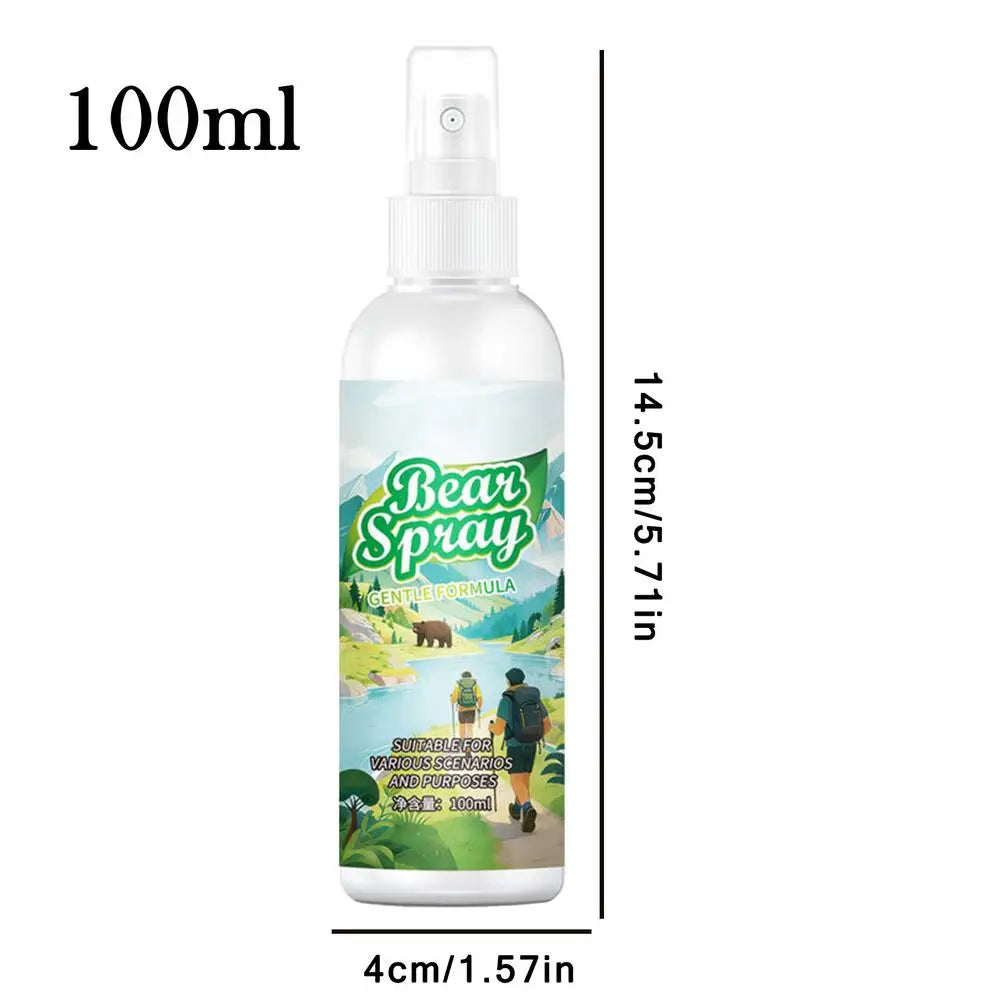 Outdoor bear repellent spray Portable Powerful Protection Self Defense Spray for Hiking Camping Animal Lion Dog Survival