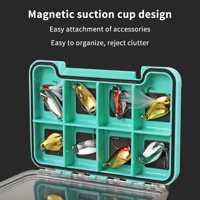 【M】Magnetic Fly Fishing Box Waterproof Fishing Tackle Box Multifunctional Portable Storage Organizer For Outdoor Fishing1PC