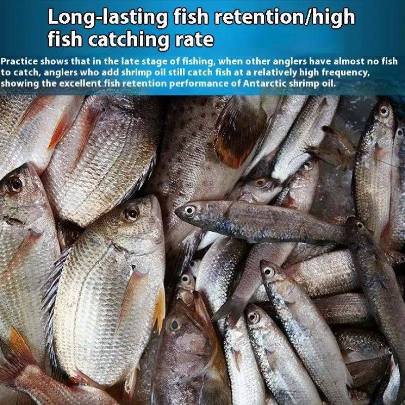 New Antarctic Krill Shrimp Oil Flavoring Fishing Pit Silver Carp Attractant Carp High Protein Feed Fishing Wine Attractant