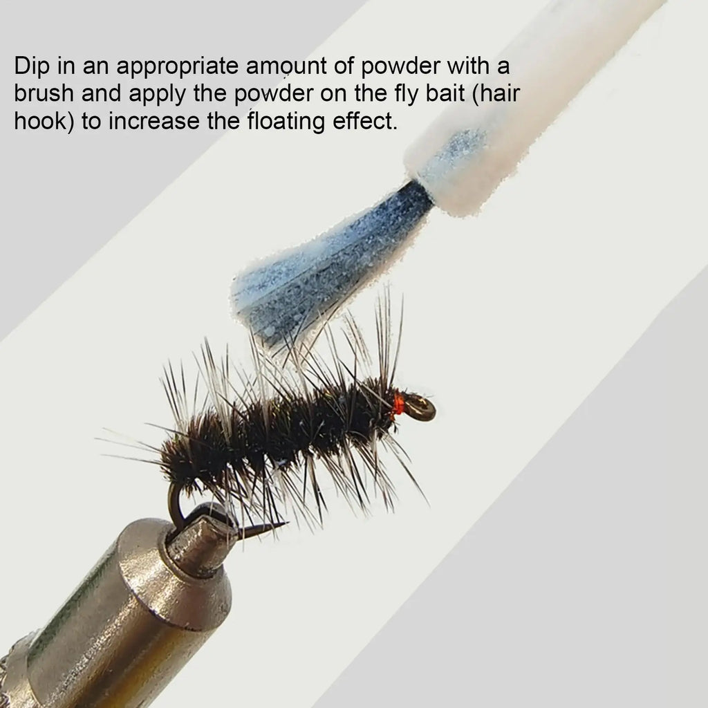 Fly Fishing Floatant Fly Floatant Fishing Tools Fishing Bait Powder Long-Lasting Dry Fly Dressing Fly Floatant  Powder Fly