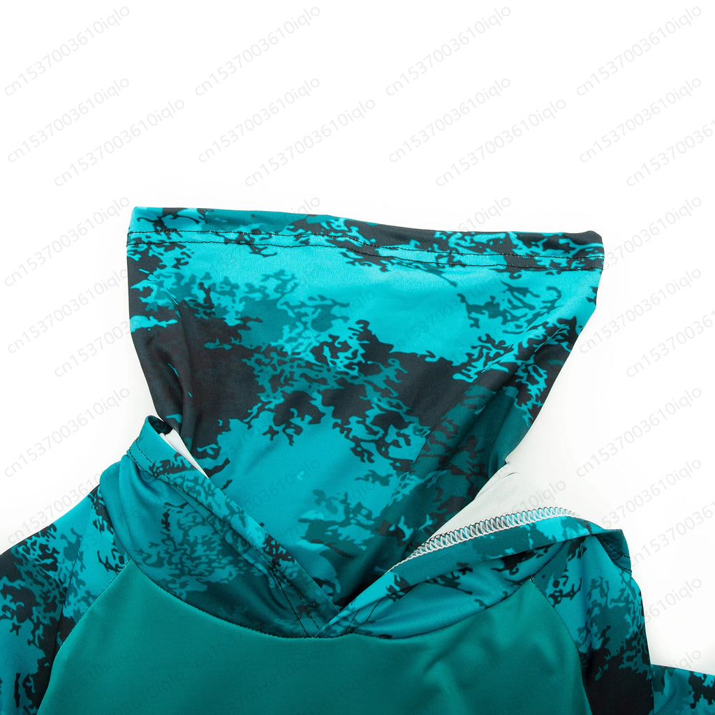HUK UPF 50+ Hooded Fishing Shirt — Quick-Dry Long Sleeve Sun Protection