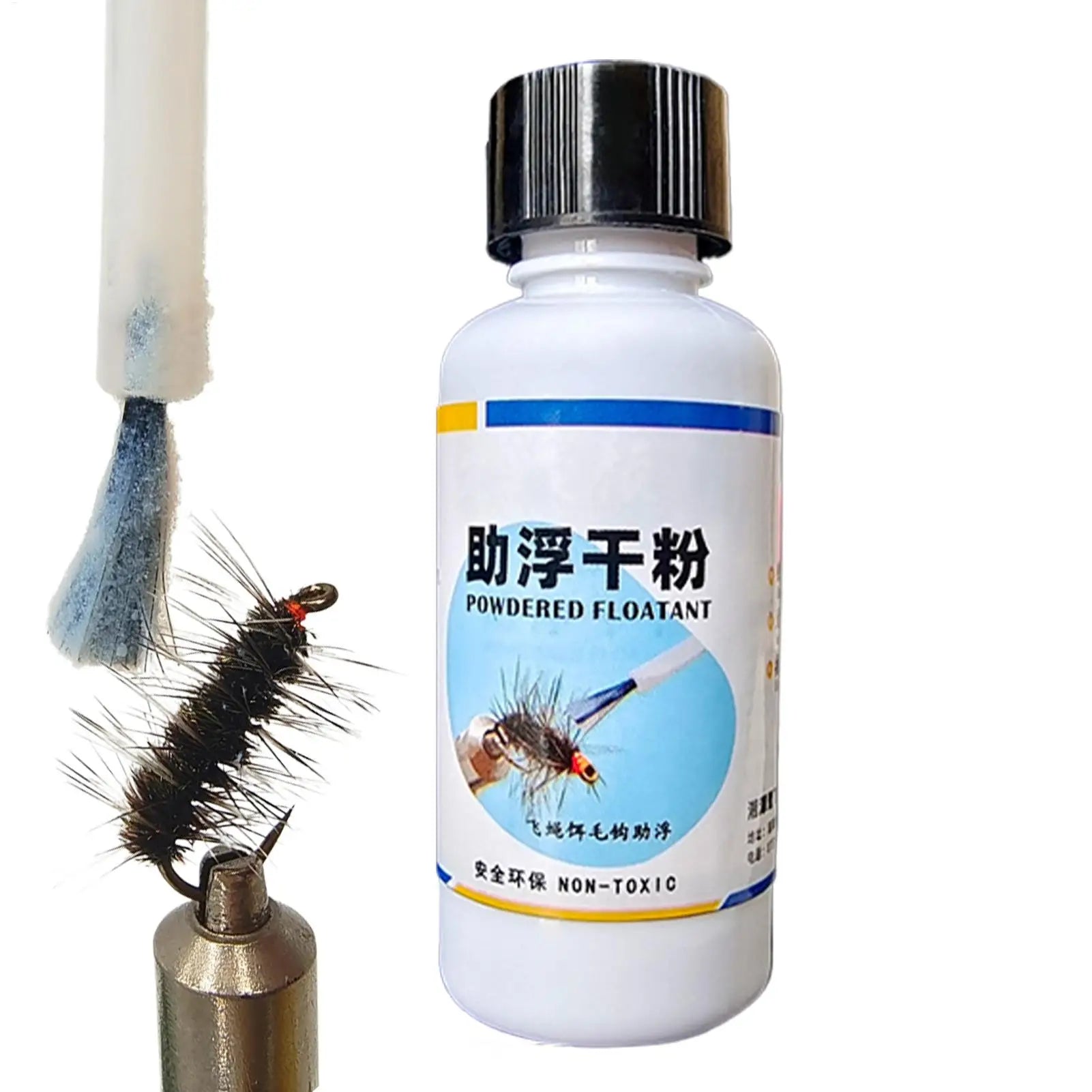 Fly Fishing Floatant Fly Floatant Fishing Tools Fishing Bait Powder Long-Lasting Dry Fly Dressing Fly Floatant  Powder Fly