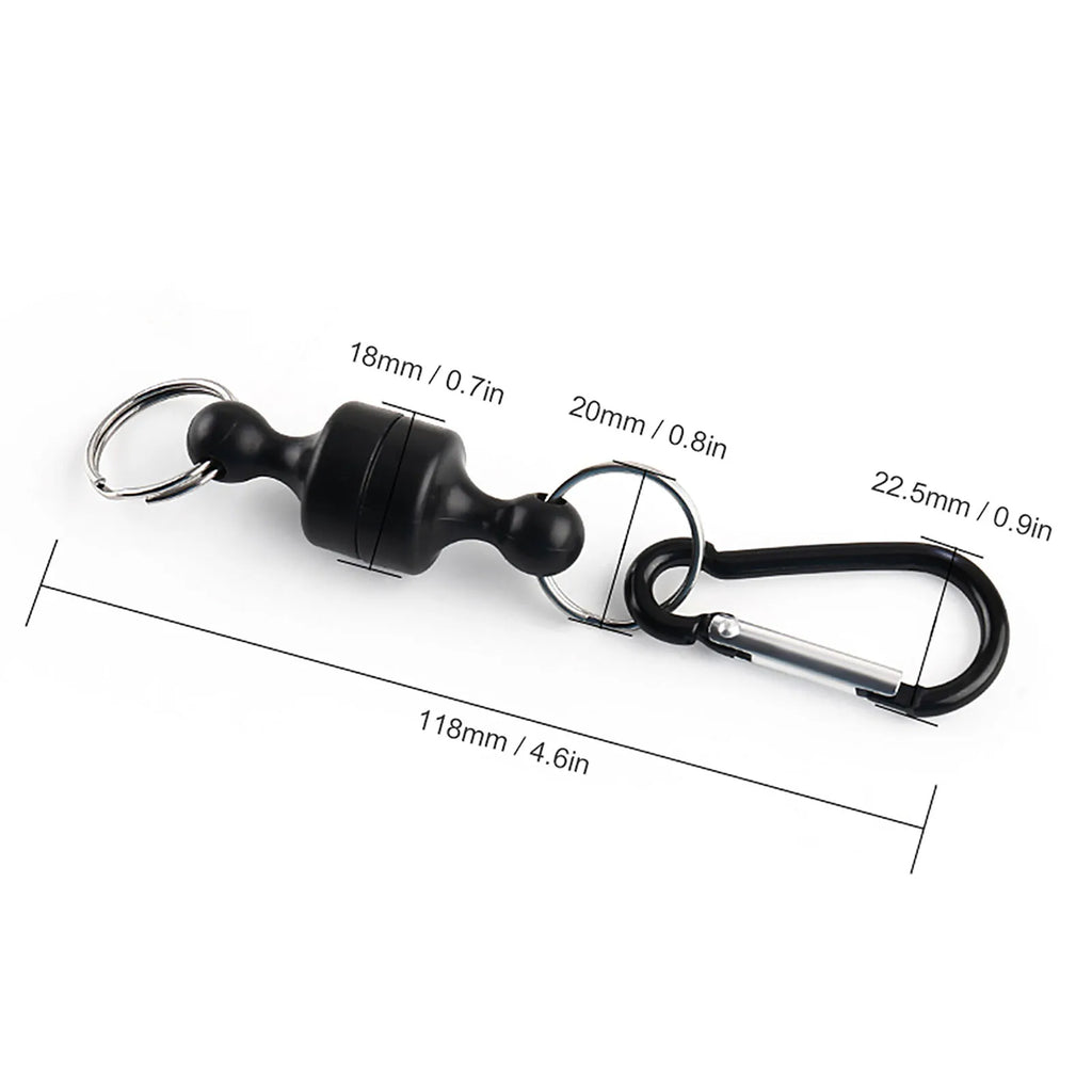 Fishing Magnetic Buckle With Keychain Carabiner Anti-falling Outdoor Fishing Clip Fishing Gear Tackle Accessories