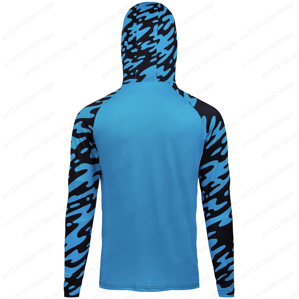 HUK UPF 50+ Hooded Fishing Shirt — Quick-Dry Long Sleeve Sun Protection
