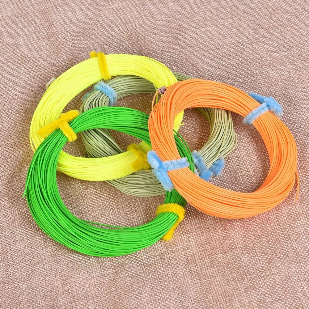 100FT Fly Fishing Line Fluo Front WF3FWF8F Forward Floating 4 Colors Long Casts Weight Fishing Line Fishing Tackles