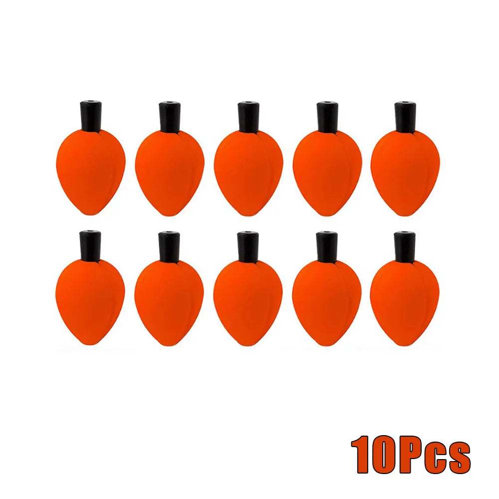 10pcs Foam Floats Fishing Trout Floats Slip Bobber Fishing Cork with Pipe Plug Fly Fishing Indicator Tool Accessories