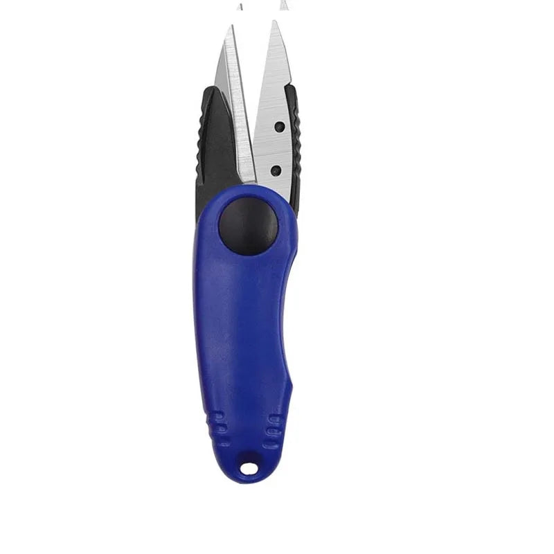 Folding Fishing Scissors, Stainless Steel Precision Fishing Line Cutters With Non-Slip Grip Neck Lanyard for Fishing Line