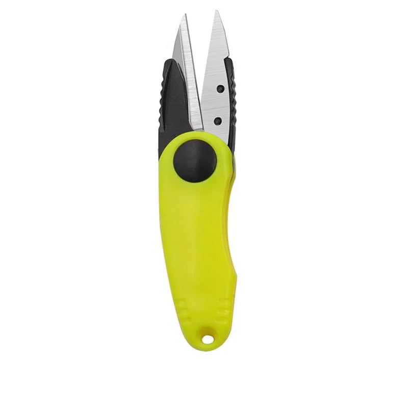 Folding Fishing Scissors, Stainless Steel Precision Fishing Line Cutters With Non-Slip Grip Neck Lanyard for Fishing Line