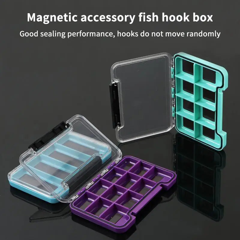 【M】Magnetic Fly Fishing Box Waterproof Fishing Tackle Box Multifunctional Portable Storage Organizer For Outdoor Fishing1PC