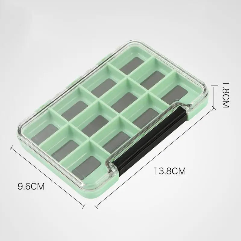 【M】Magnetic Fly Fishing Box Waterproof Fishing Tackle Box Multifunctional Portable Storage Organizer For Outdoor Fishing1PC